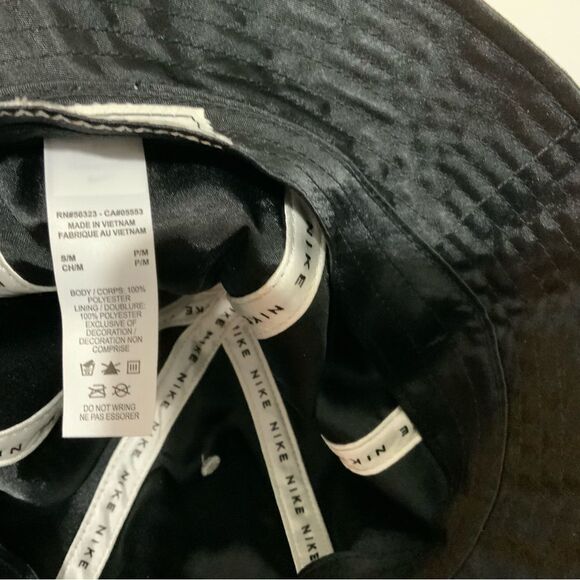 Women’s Nike Bucket Hat Cap Houndstooth Sherlock Holmes DJ5840-010 S/M - Picture 6 of 10